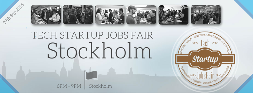 Tech Startup JobsFair Stockholm Sep 2016