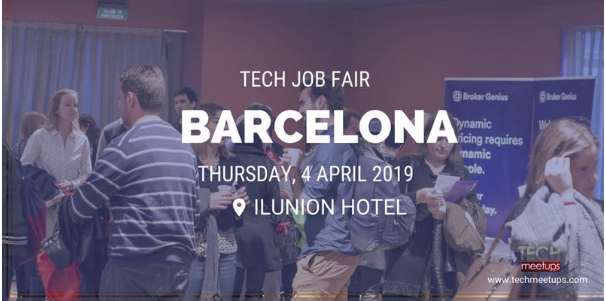 JOIN BARCELONA TECH JOB FAIR 2019