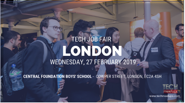 JOIN LONDON TECH JOB FAIR 2019