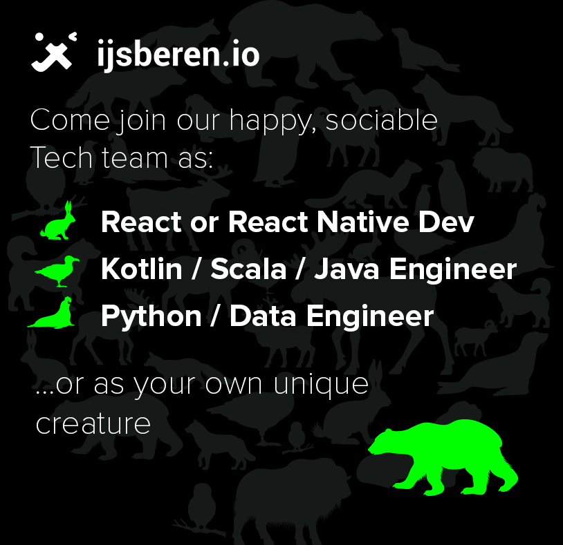 IJsberen - The Mobile-first Data Science Incubator - Amsterdam Tech Job Fair 2019