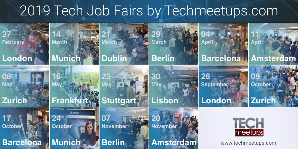 2019 Tech Job Fairs by TechMeetUps