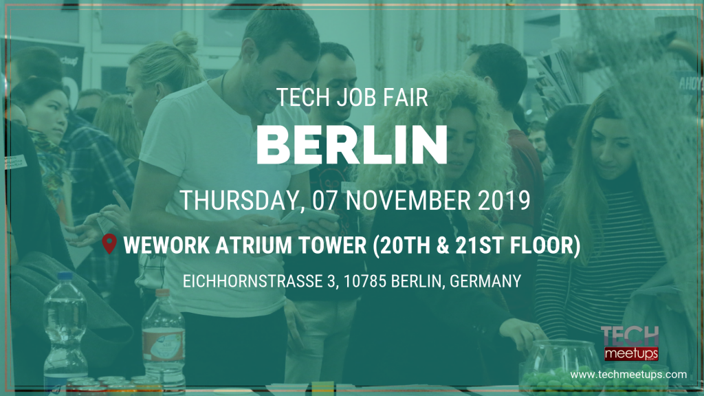 JOIN BERLIN TECH JOB FAIR AUTUMN 2019