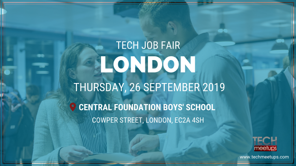 JOIN LONDON TECH JOB FAIR AUTUMN 2019