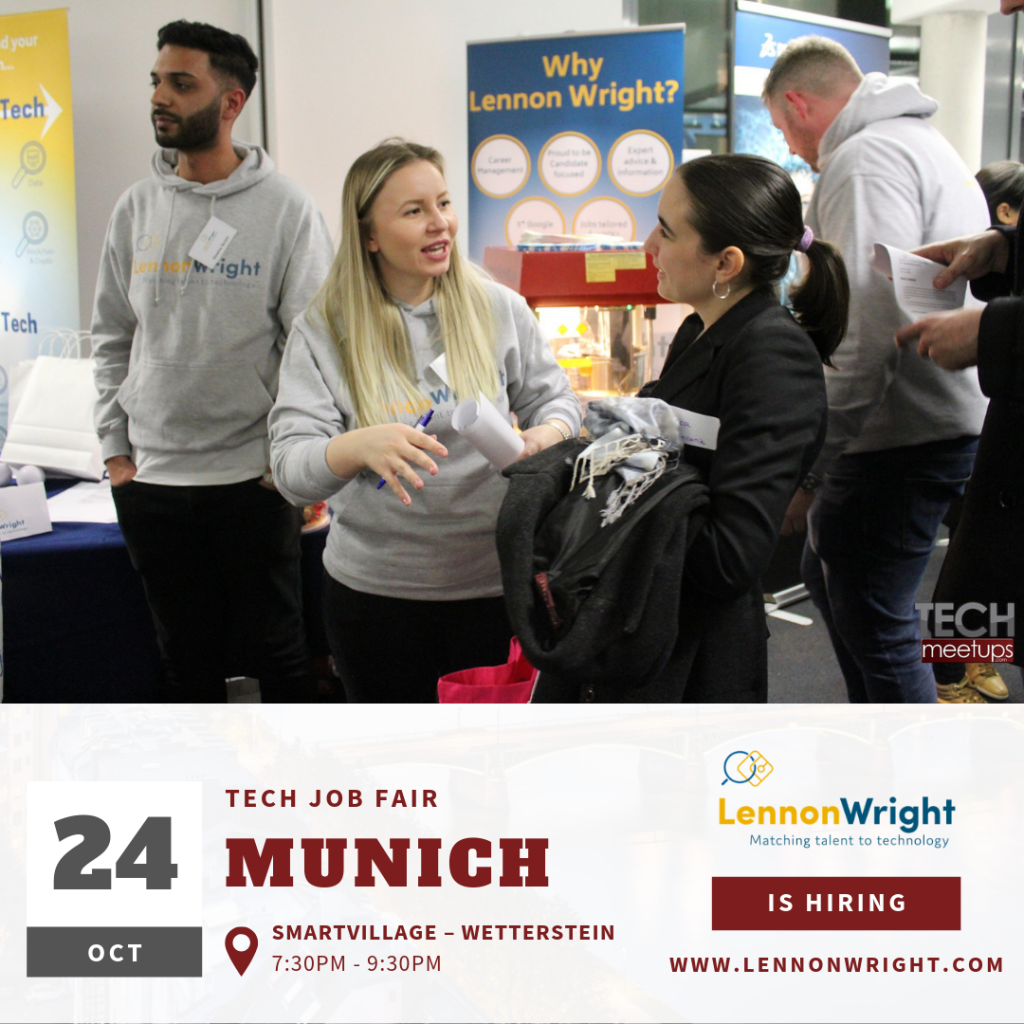 Lennon Wright Munich Tech Job Fair Autumn 2019