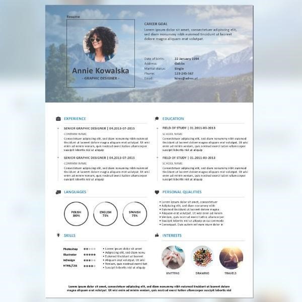 Affordable CV Template