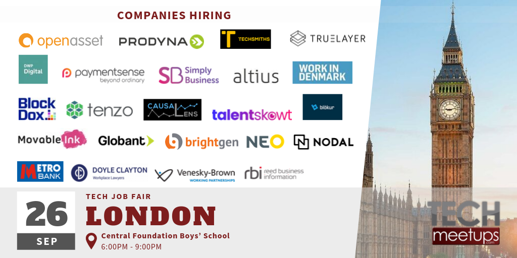 London Tech Job Fair Autumn 2019