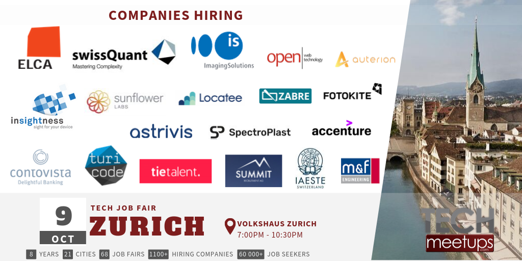 Zurich Tech Job Fair Autumn 2019