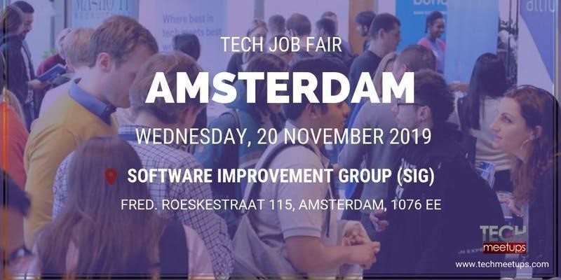 AMSTERDAM TECH JOB FAIR AUTUMN 2019