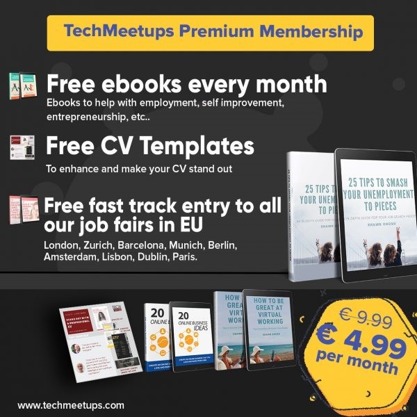 TECHMEETUPS PREMIUM MEMBERSHIP