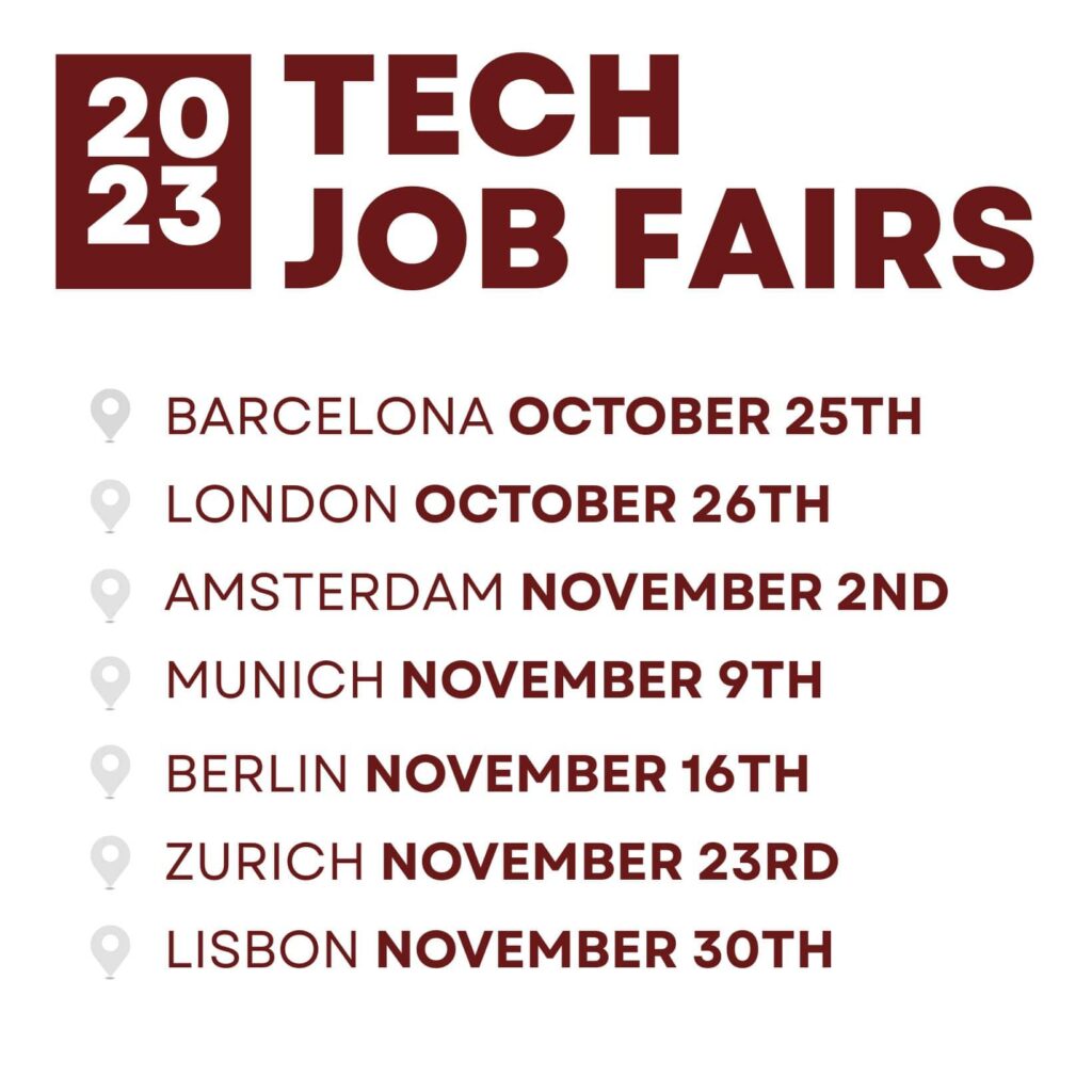 2023 TECH JOB FAIRS TechMeetups